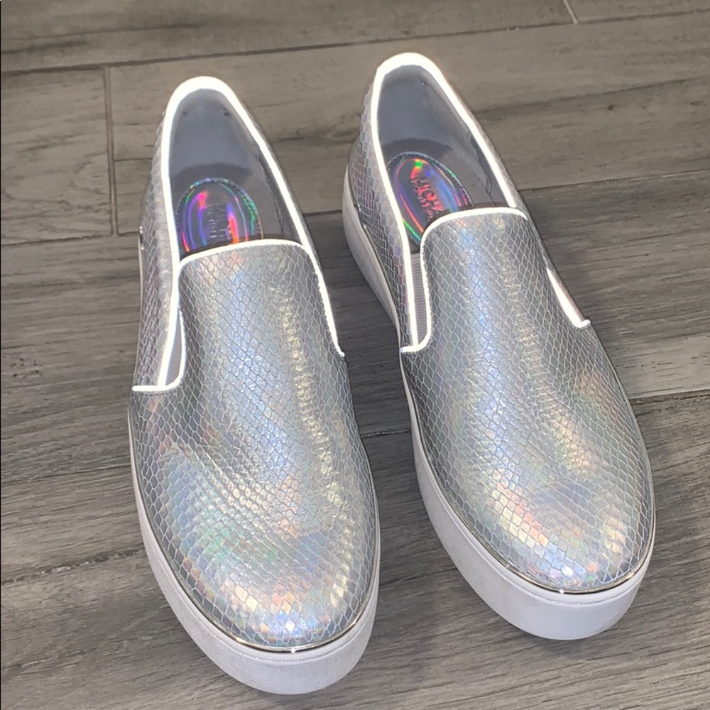 Michael Kors Silver Snake Skin Loafer